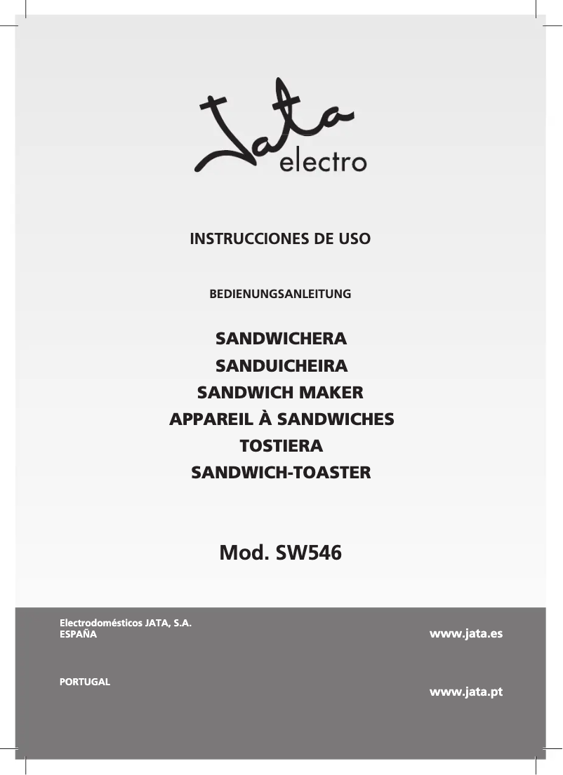 Imagen de la primera página del manual del dispositivo SW546