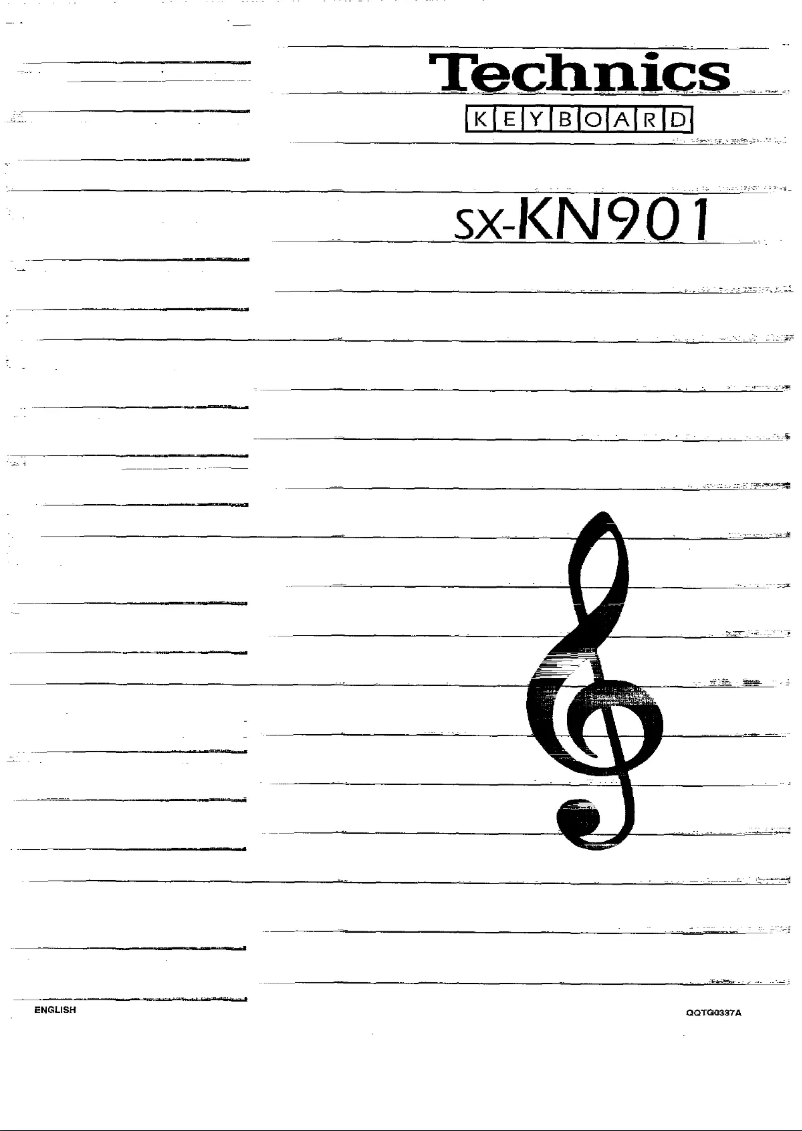 Imagen de la primera página del manual del dispositivo SX-KN901