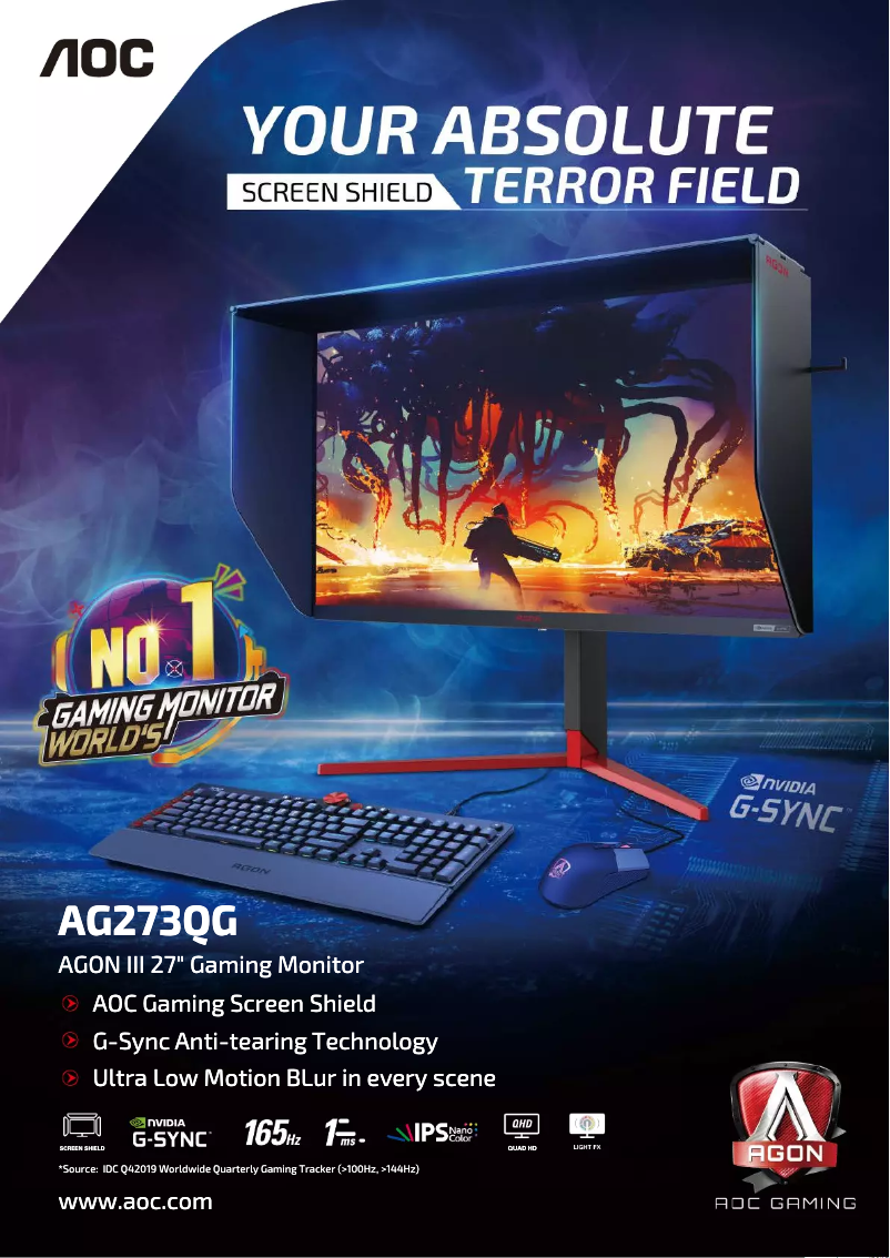 Imagen de la primera página del manual del dispositivo AGON AG273QG