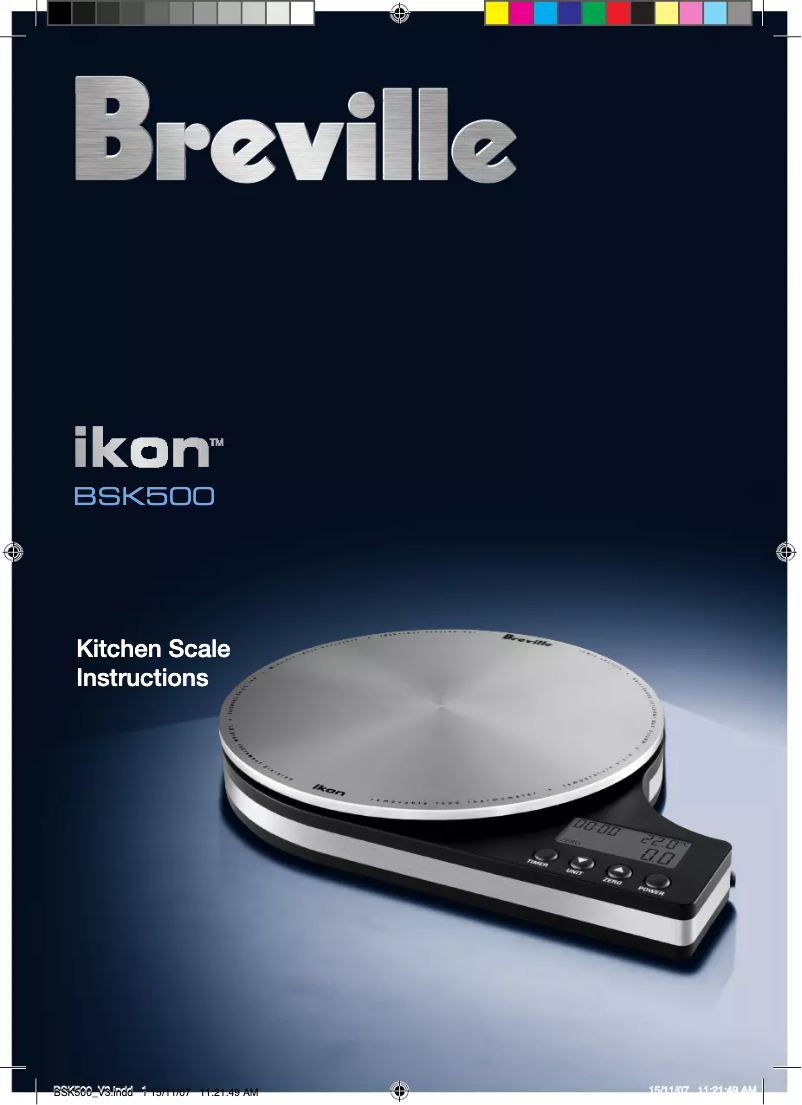 Página 1 del manual Manual de usuario Breville Ikon BSK500
