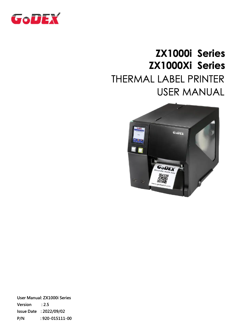 Imagen de la primera página del manual del dispositivo ZX1200Xi