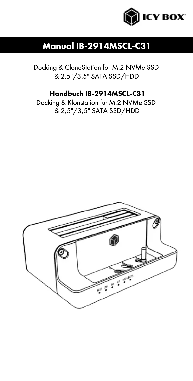 Página nº 1 - Manual de usuario Icy Box IB-2914MSCL-C31