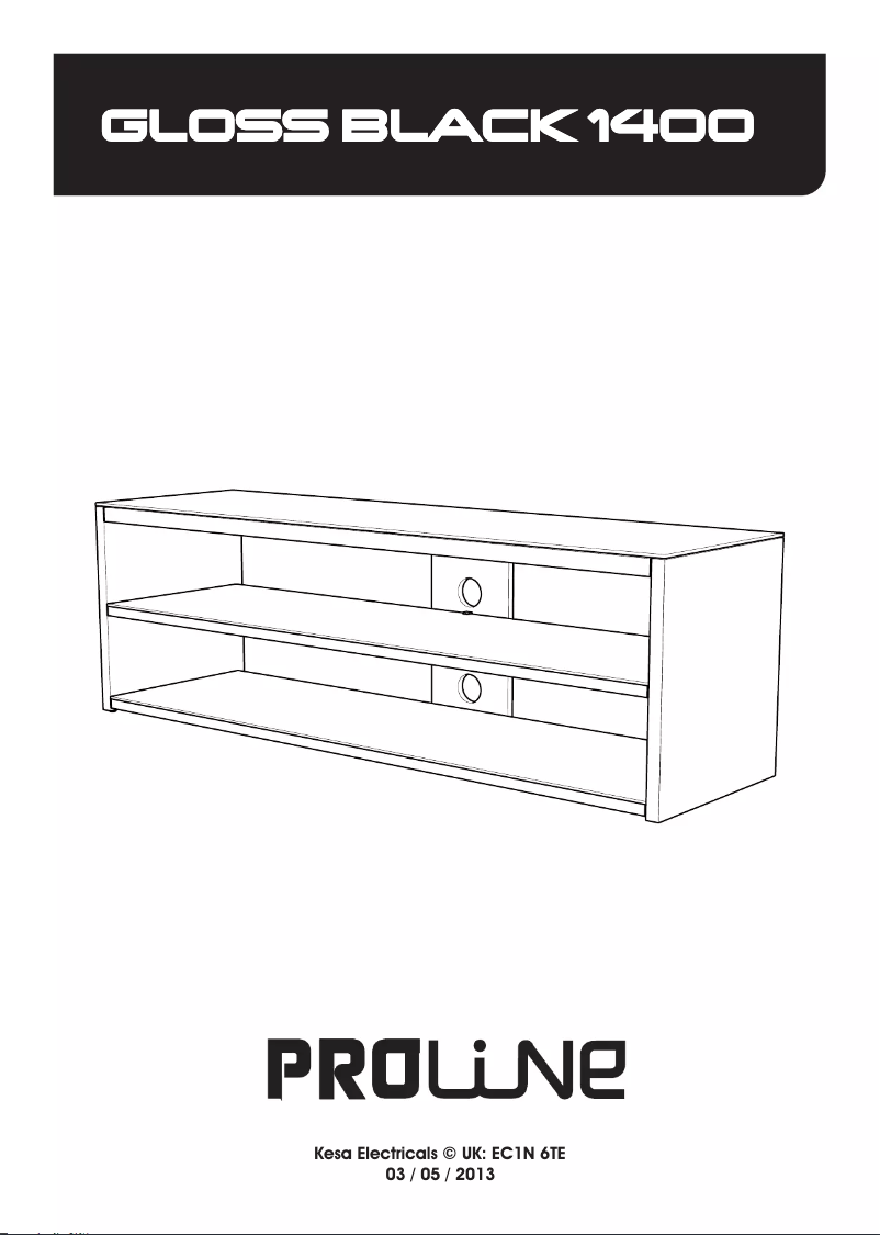 Imagen de la primera página del manual del dispositivo Gloss Black 1400