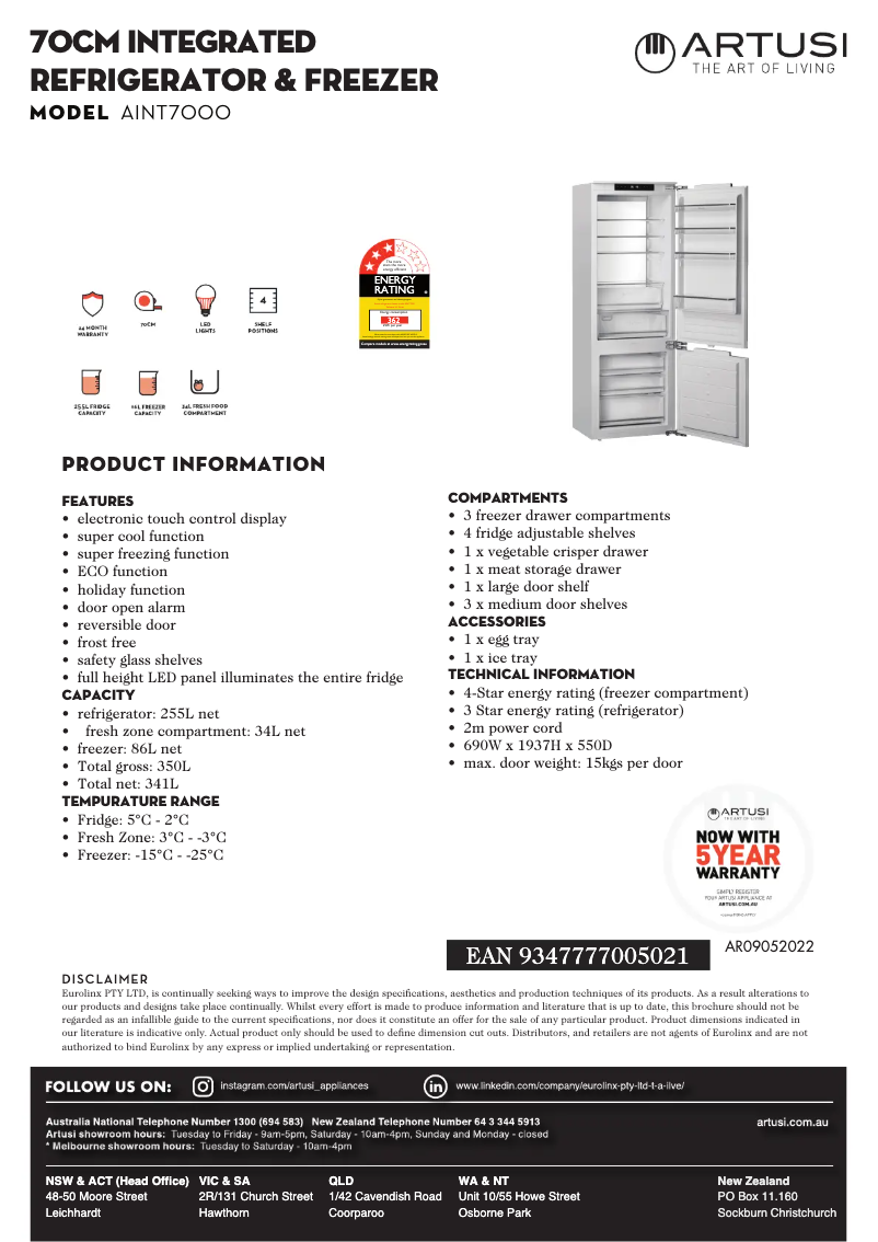 Imagen de la primera página del manual del dispositivo AINT7000