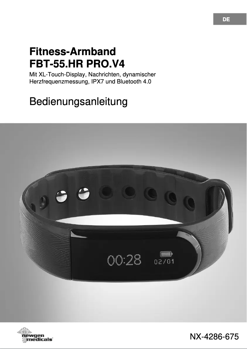 Página 1 del manual Manual de usuario Newgen Medicals FBT-55.HR PRO.V4