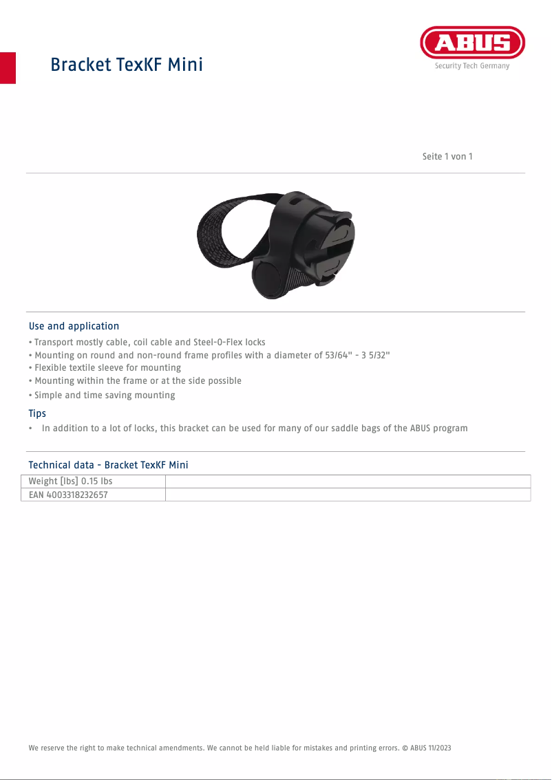 Imagen de la primera página del manual del dispositivo TexKF