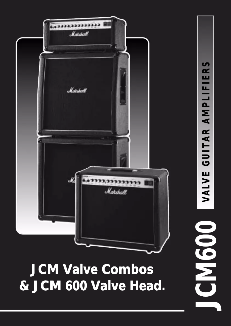 Imagen de la primera página del manual del dispositivo JCM 600 Valve Vombos Head