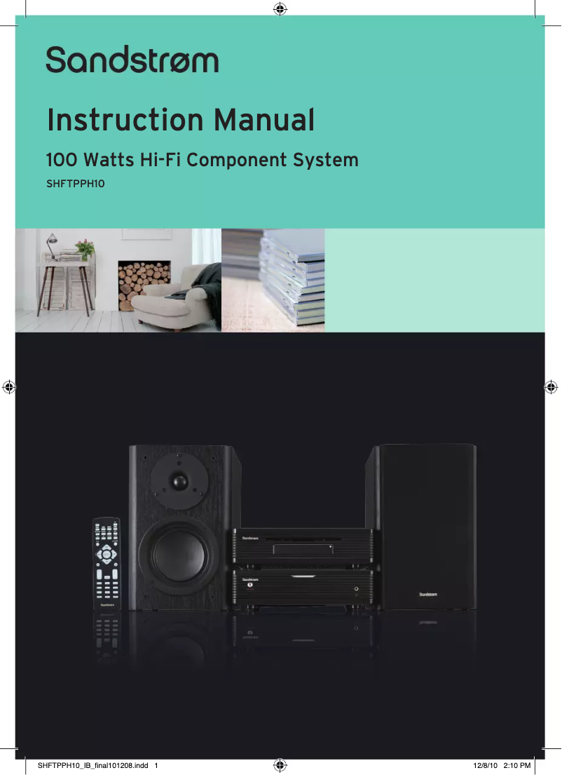 Imagen de la primera página del manual del dispositivo SHFTPPH10