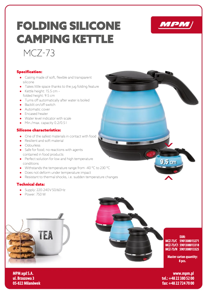 Imagen de la primera página del manual del dispositivo MCZ-73