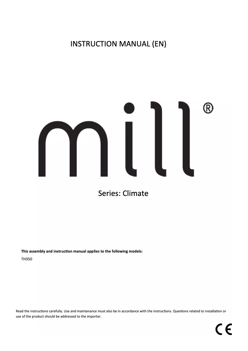 Página 1 del manual Manual de usuario Mill TH350