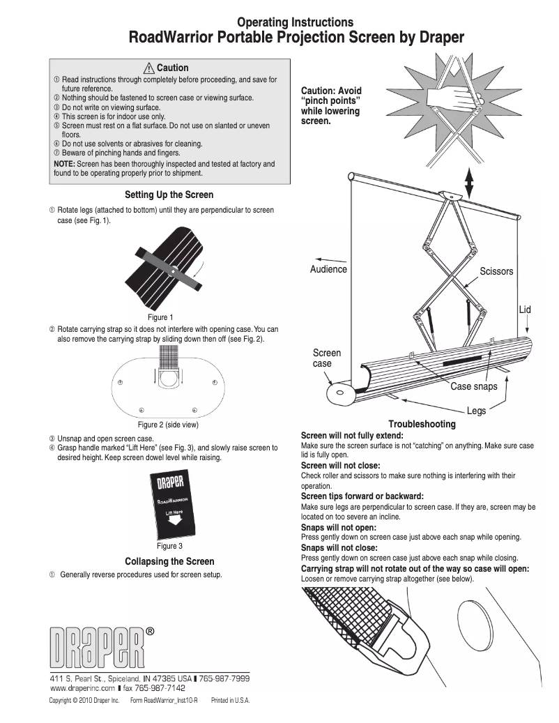 Imagen de la primera página del manual del dispositivo RoadWarrior 230006