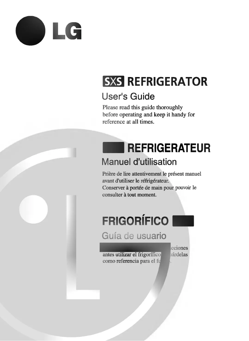 Imagen de la primera página del manual del dispositivo GR-B197DLC