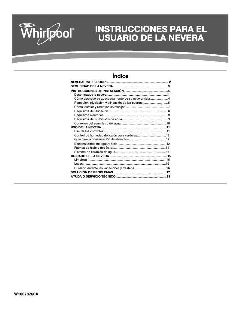 Imagen de la primera página del manual del dispositivo 7WRS22