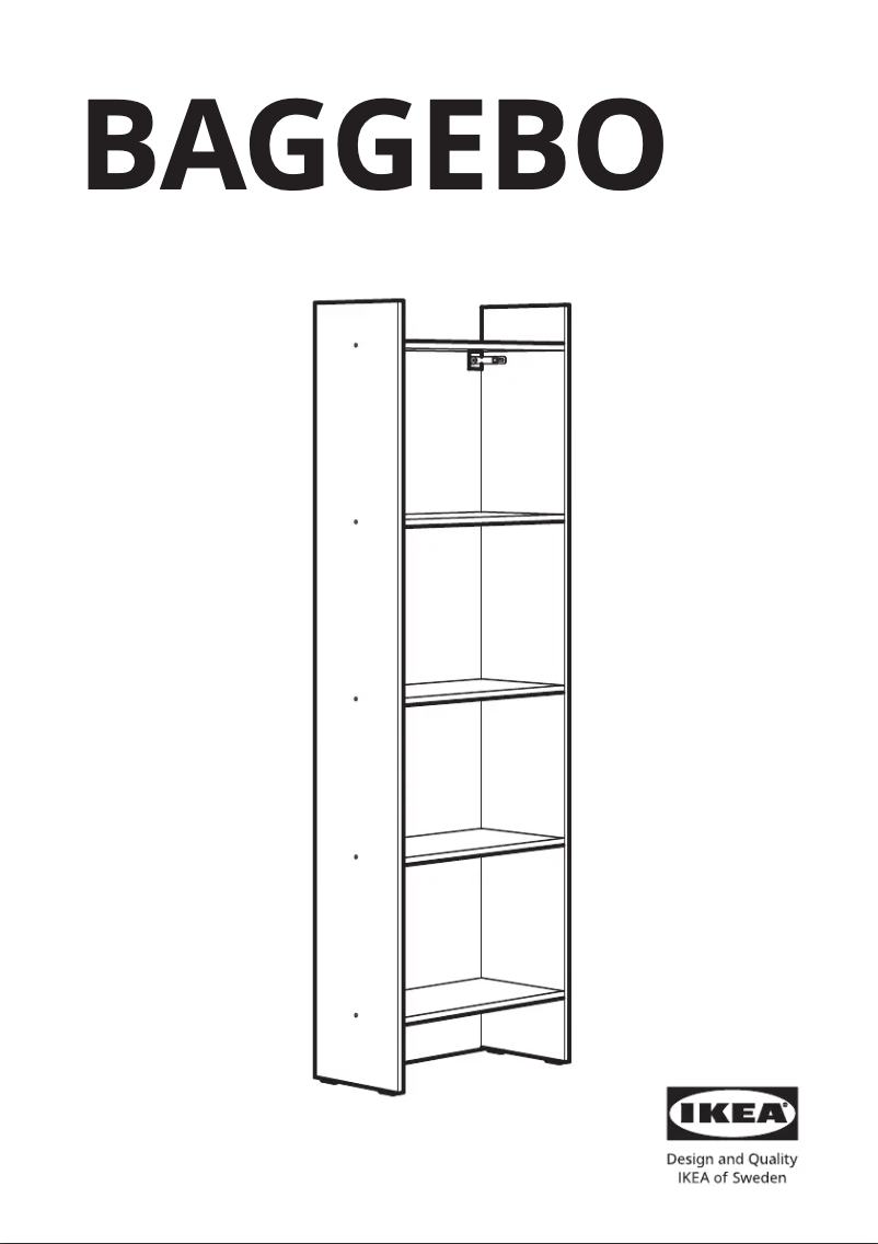 Página 1 del manual Manual de usuario Ikea BAGGEBO 204.367.13