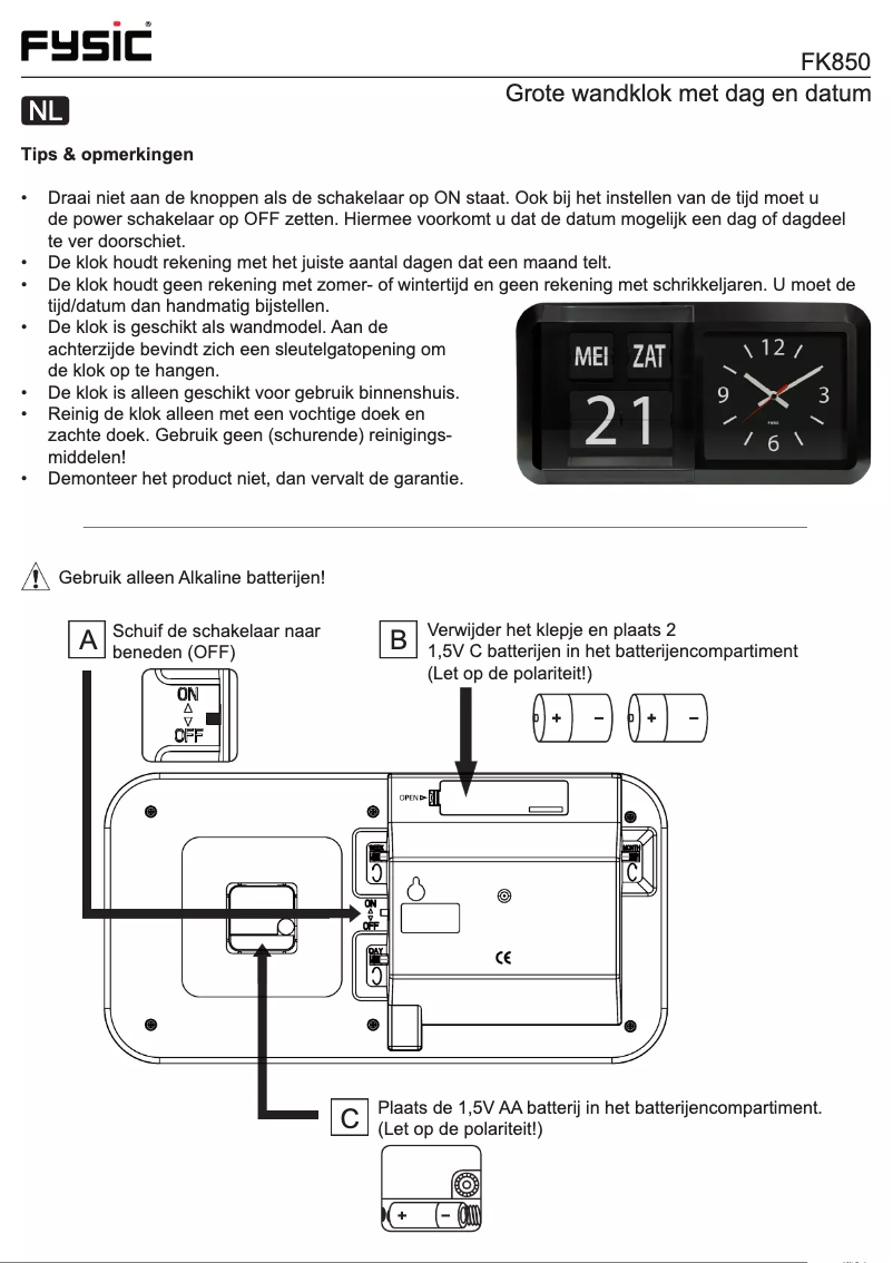 Imagen de la primera página del manual del dispositivo FK850