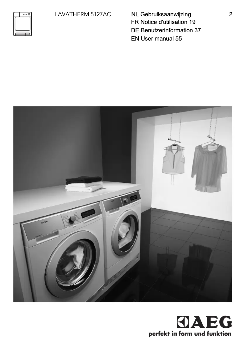 Página 1 del manual Manual de usuario AEG Lavatherm T5127AC