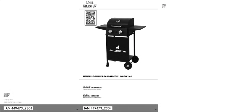 Página nº 1 - Manual de usuario Grillmeister GMGG 2 A1