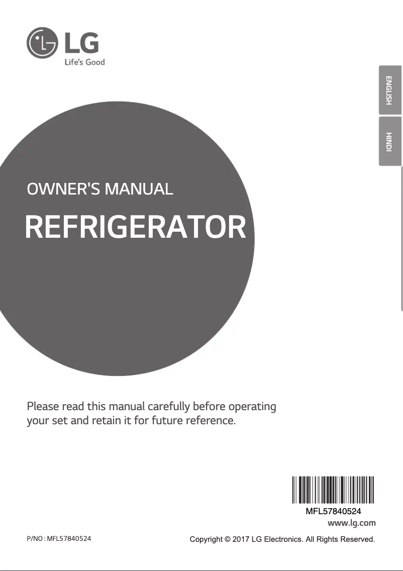 Imagen de la primera página del manual del dispositivo GL-T292RBCX