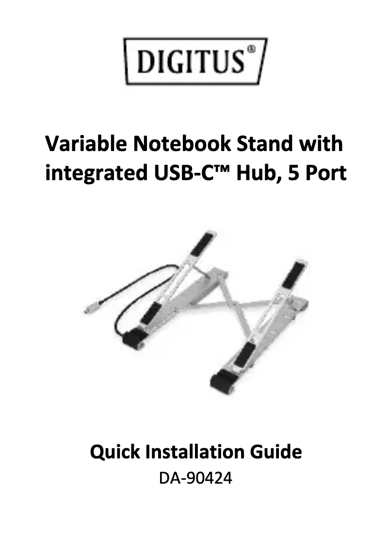 Imagen de la primera página del manual del dispositivo DA-90424