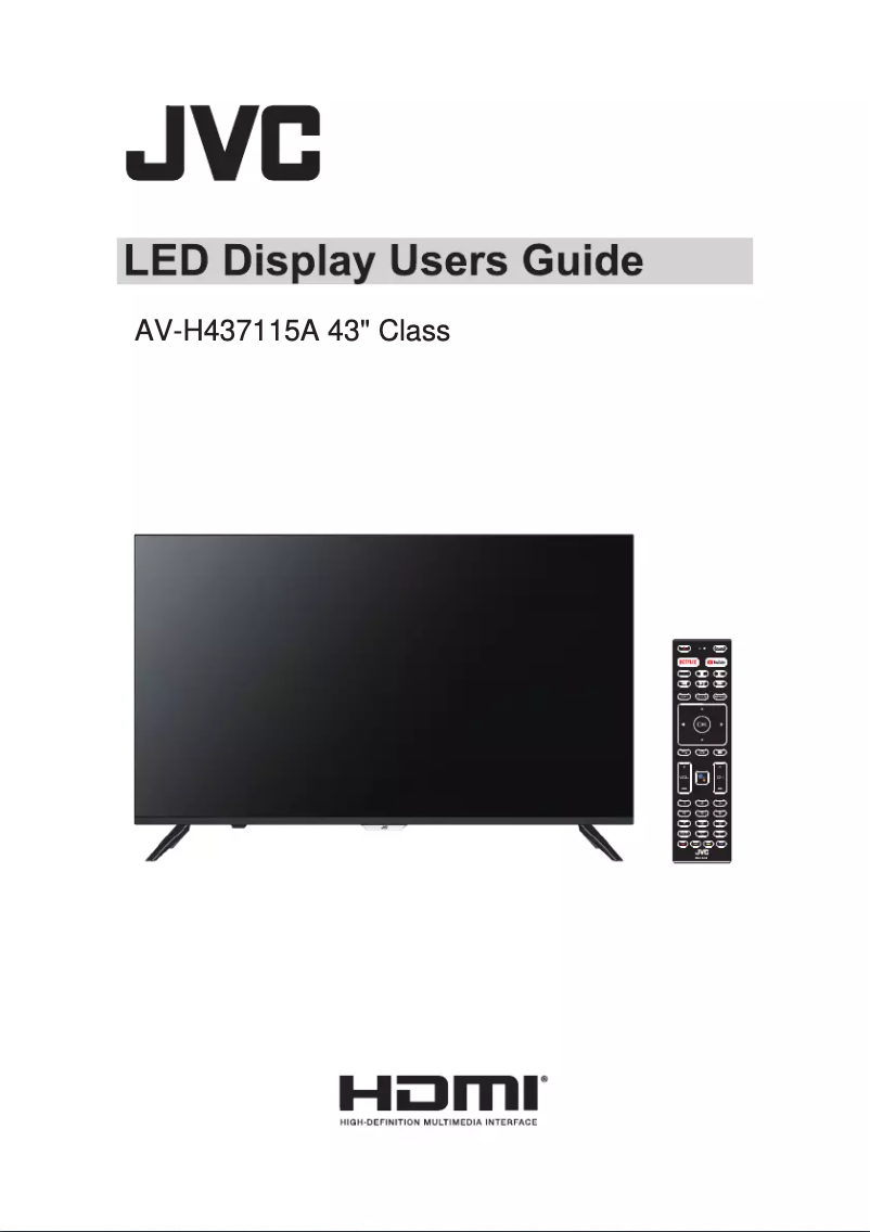 Página 1 del manual Manual de usuario JVC AV-H437115A