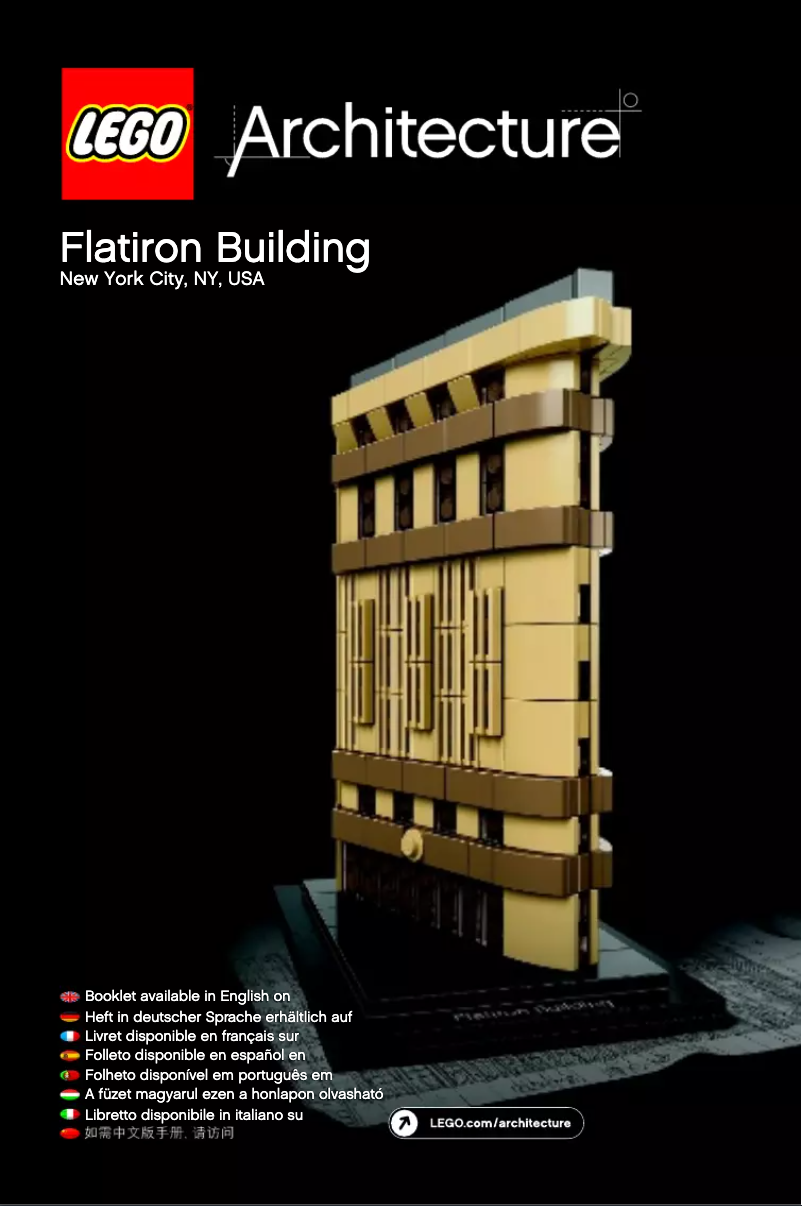 Página 1 del manual Manual de usuario Lego Architecture Flatiron Building