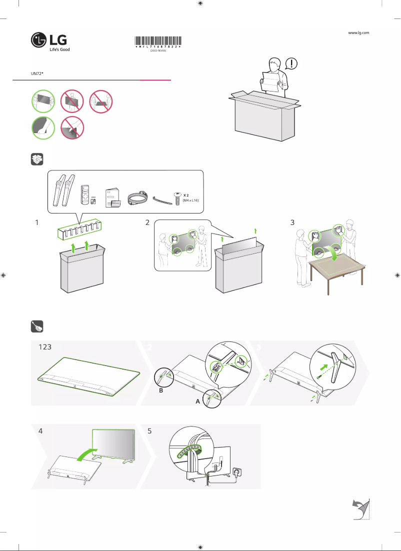 Página nº 1 - Manual de usuario LG 43UN7200PPF