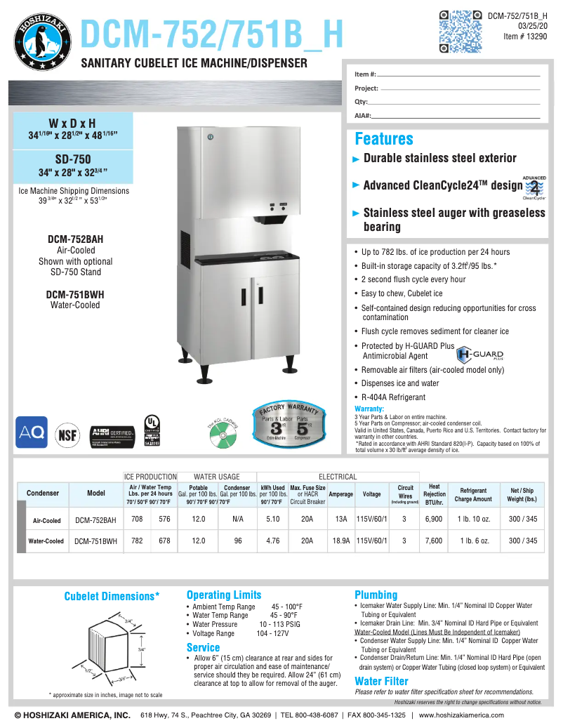 Imagen de la primera página del manual del dispositivo DCM-751BAH