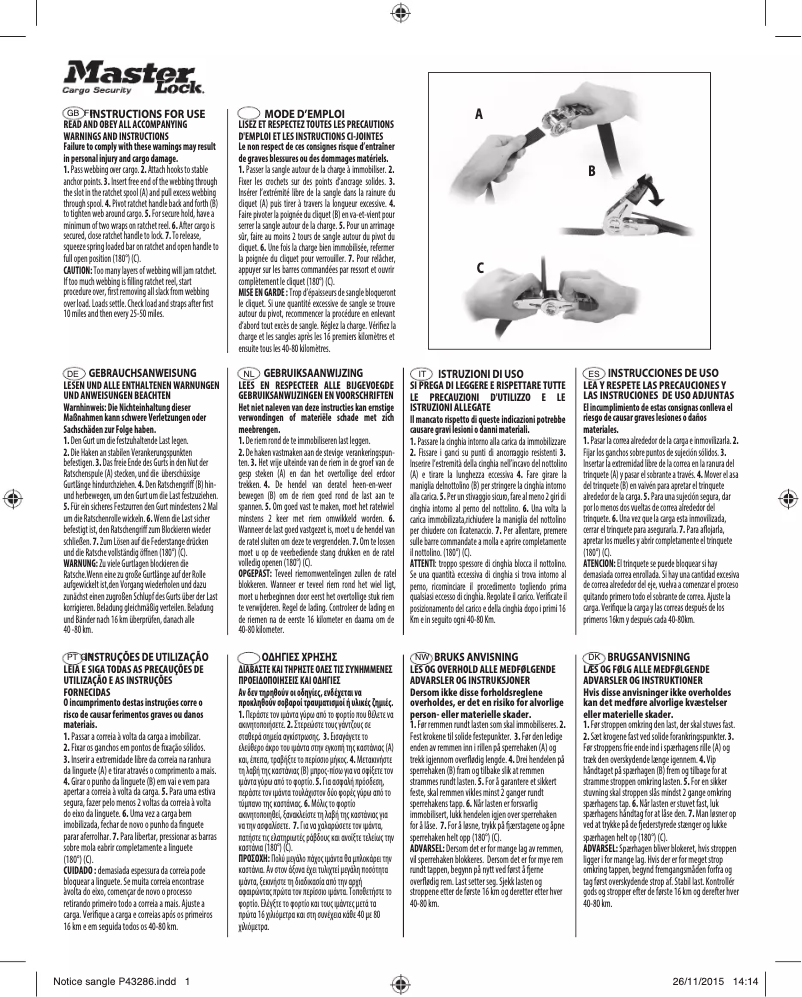 Imagen de la primera página del manual del dispositivo 3056