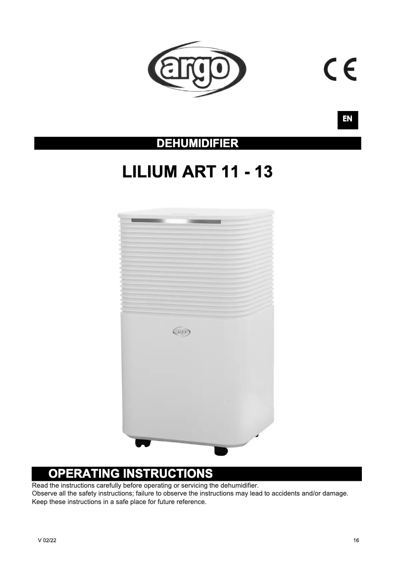 Imagen de la primera página del manual del dispositivo LILIUM ART 11