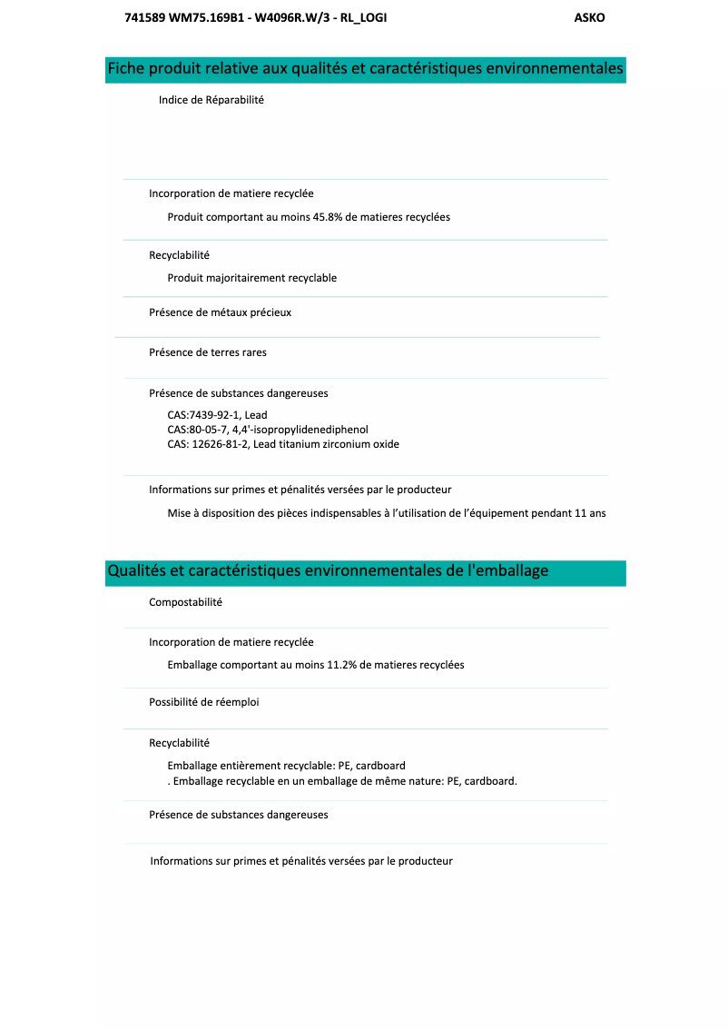 Imagen de la primera página del manual del dispositivo W4096RW3