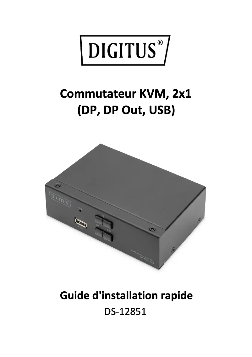 Imagen de la primera página del manual del dispositivo DS-12851