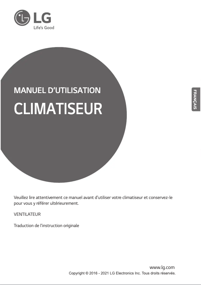 Imagen de la primera página del manual del dispositivo LZ-H035GBA5