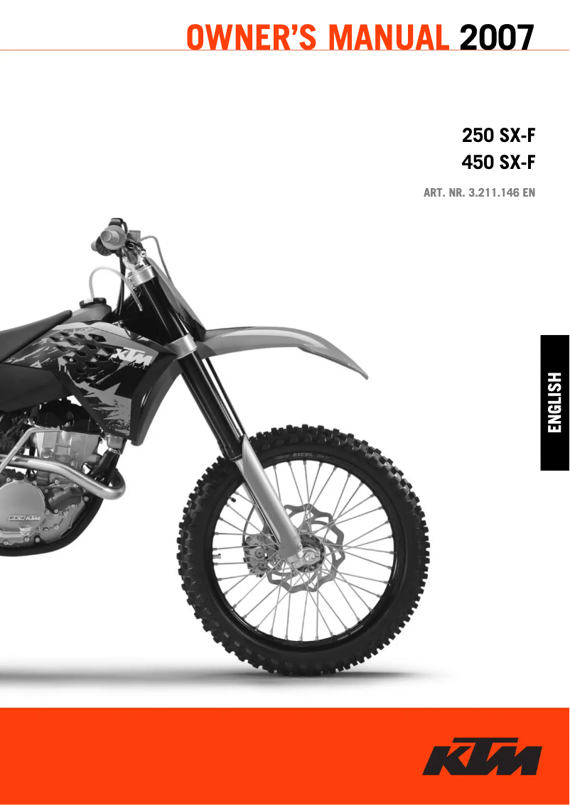 Página 1 del manual Manual de usuario KTM 505 SX-F (2007)