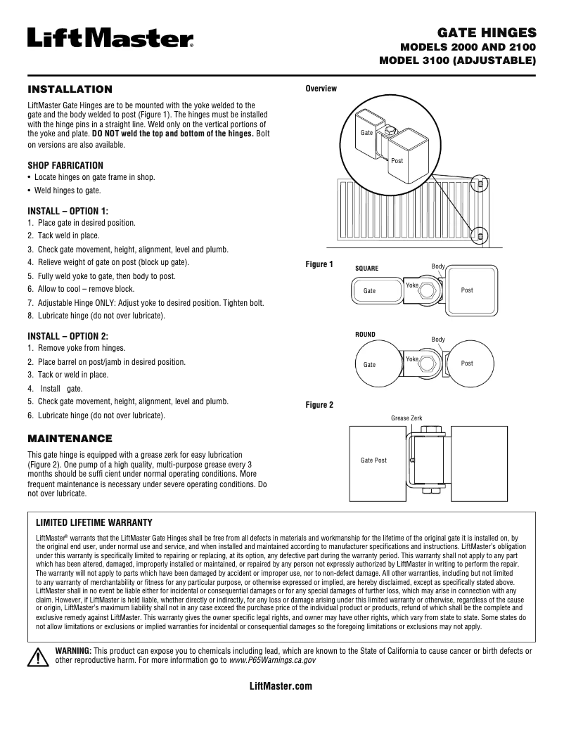Imagen de la primera página del manual del dispositivo 2100