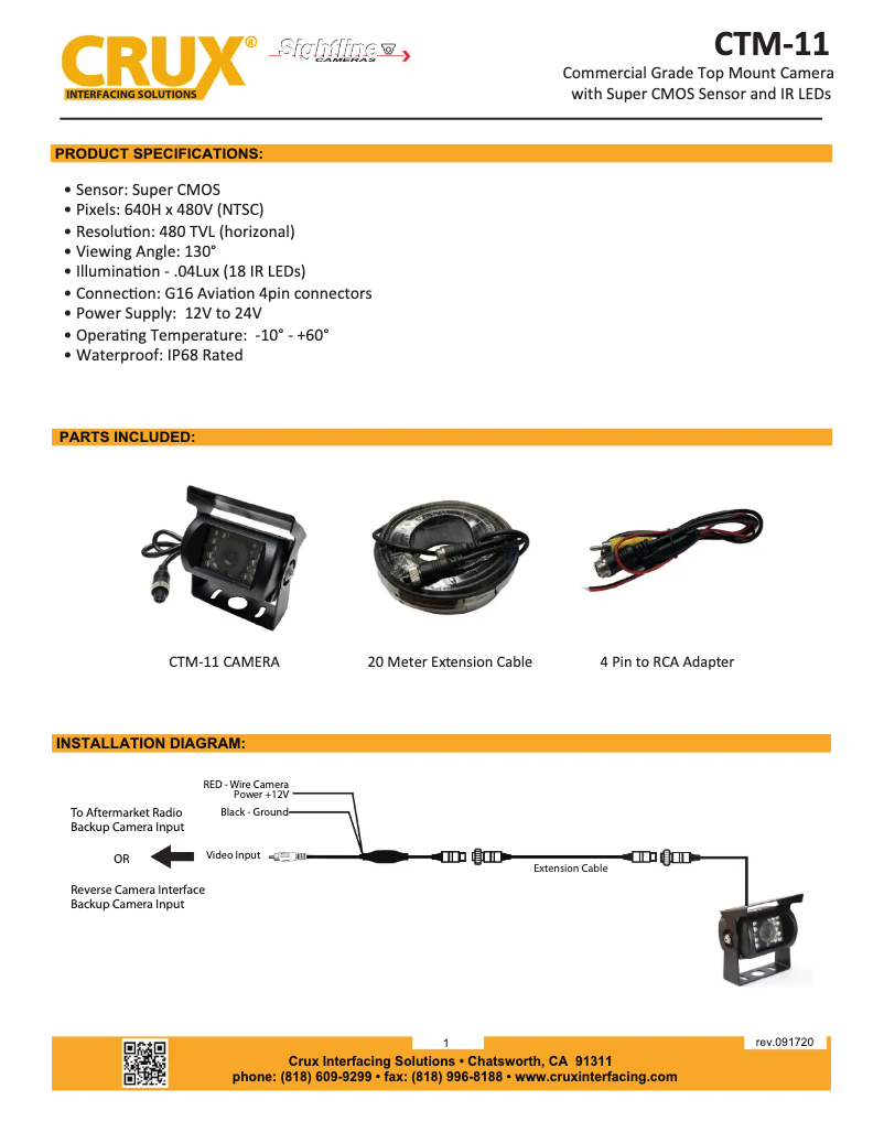 Imagen de la primera página del manual del dispositivo CTM-11