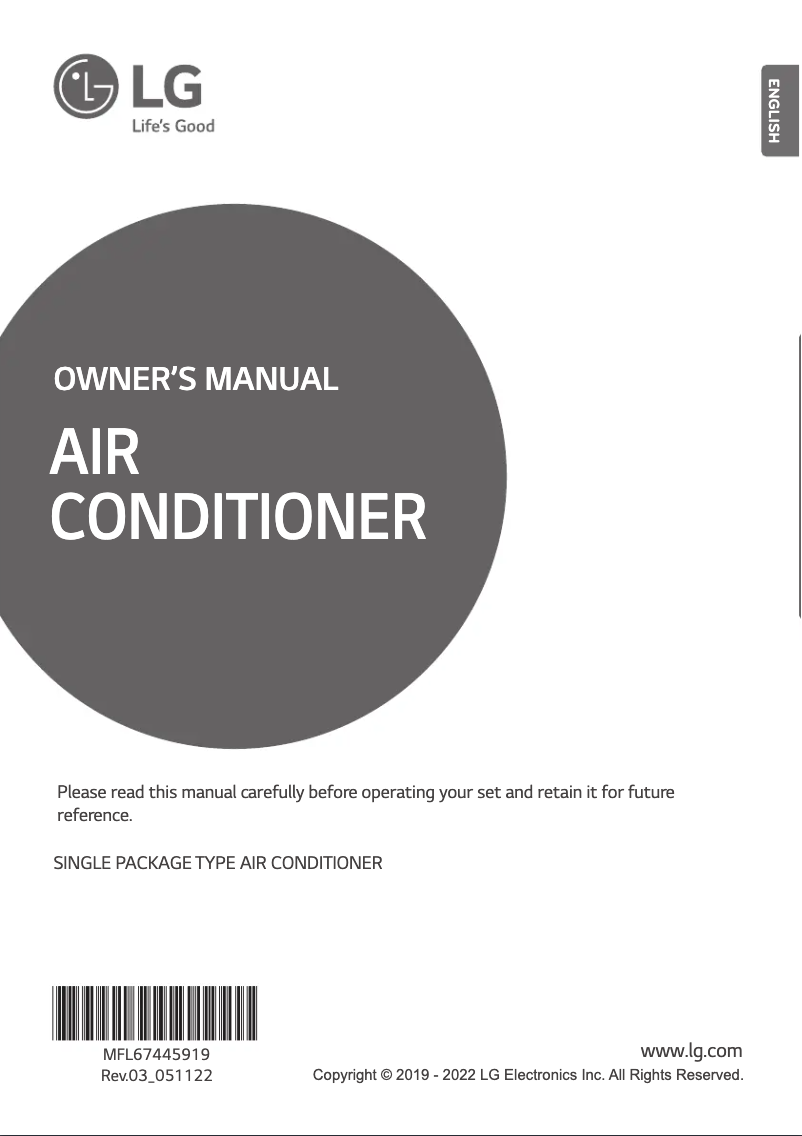 Página 1 del manual Manual de usuario LG AK-W120LH00