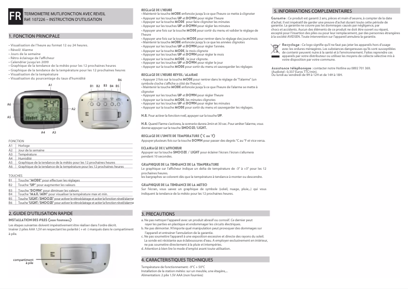 Imagen de la primera página del manual del dispositivo 107226