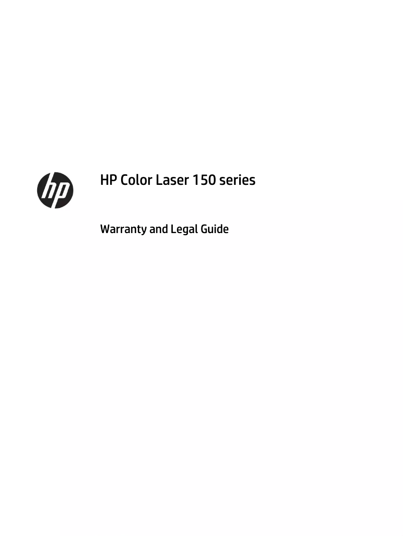 Página 1 del manual Información de garantía HP Color LaserJet 8550