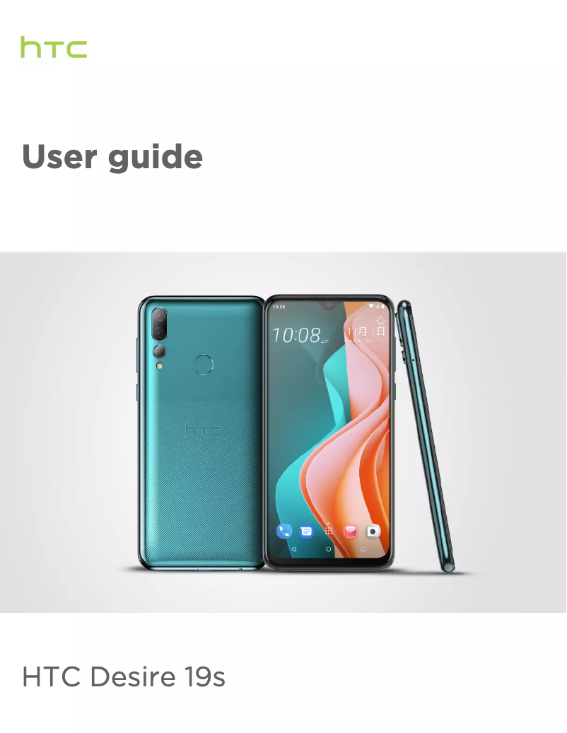 Imagen de la primera página del manual del dispositivo Desire 19s