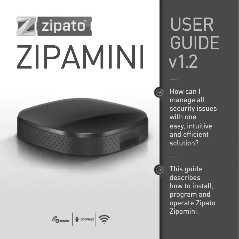 Imagen de la primera página del manual del dispositivo ZipaMini