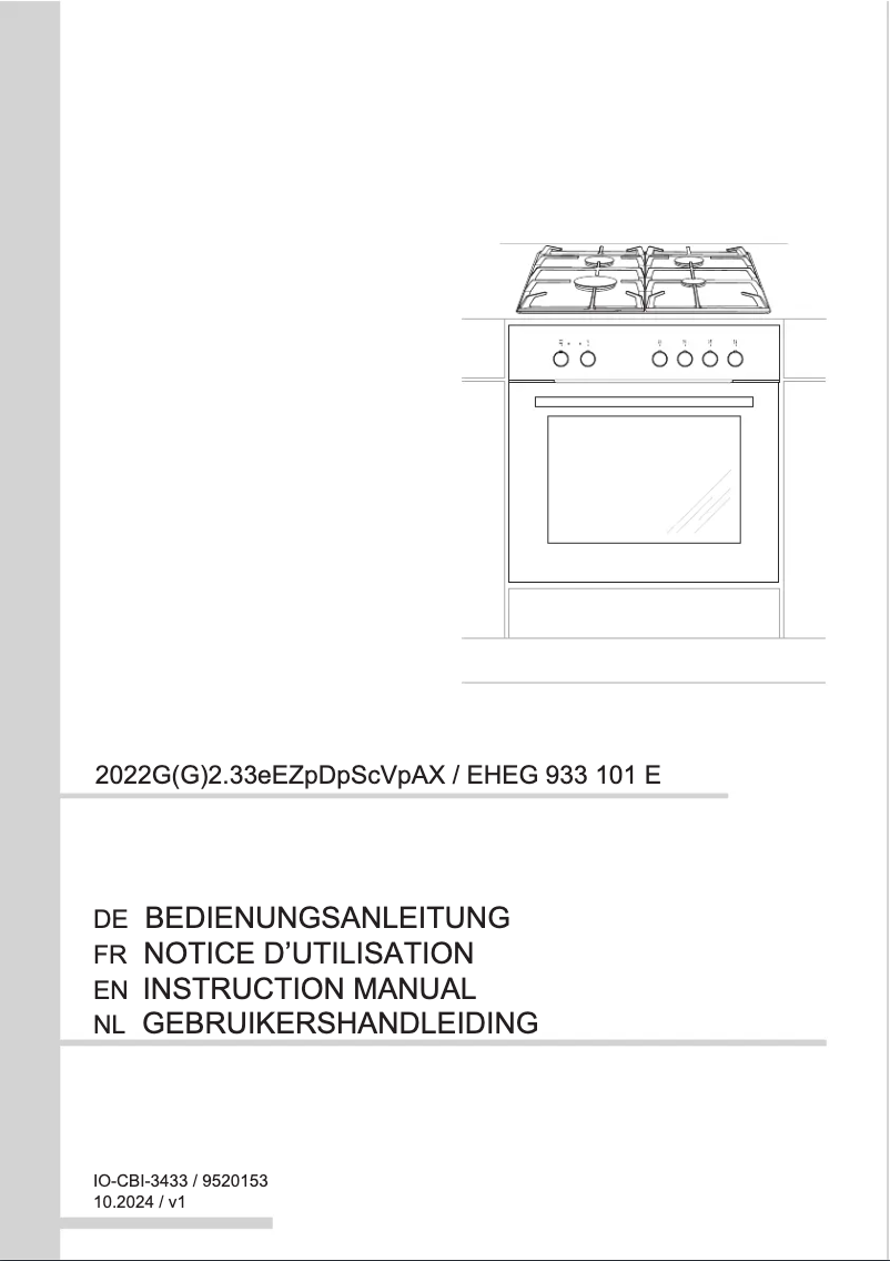 Imagen de la primera página del manual del dispositivo EHEG 933 101 E