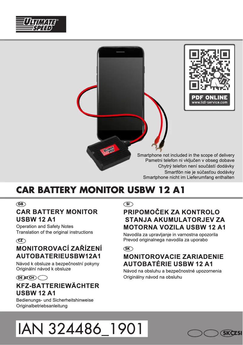 Imagen de la primera página del manual del dispositivo USBW 12 A1