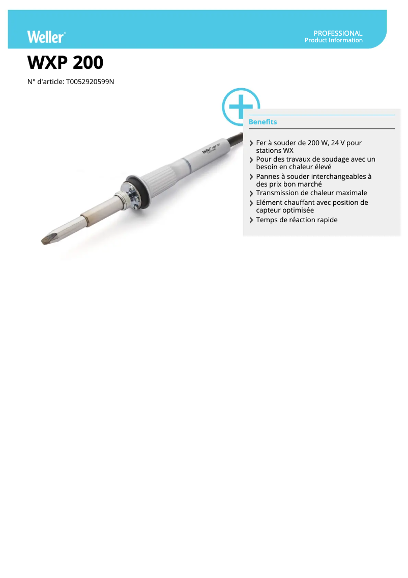 Imagen de la primera página del manual del dispositivo WXP 200