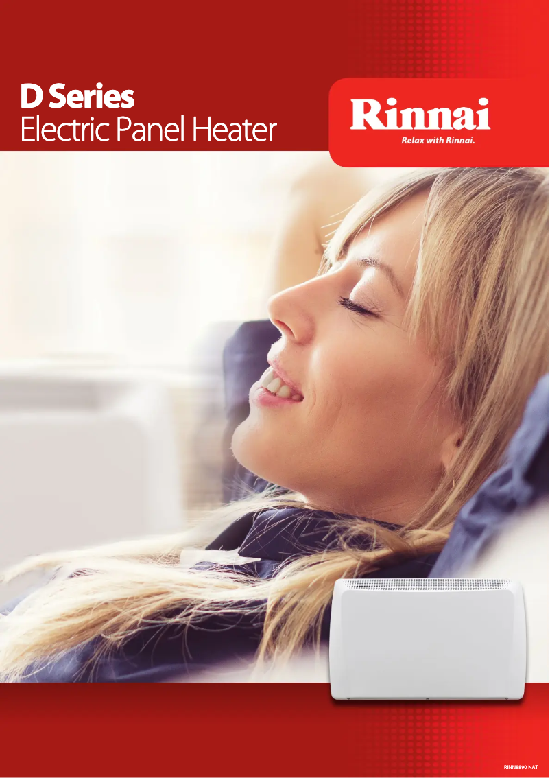 Página 1 del manual Ficha técnica Rinnai DEPH-15DTW