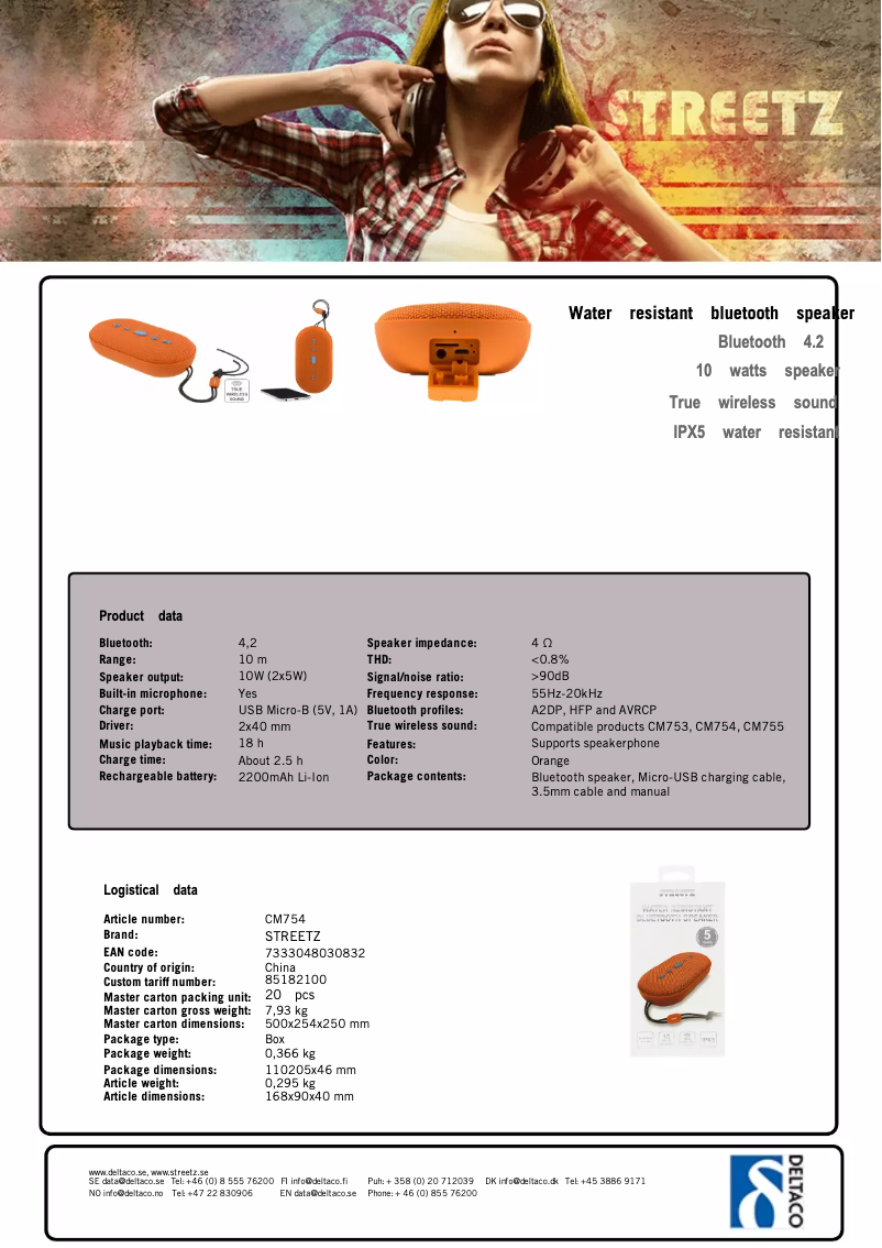 Imagen de la primera página del manual del dispositivo CM754