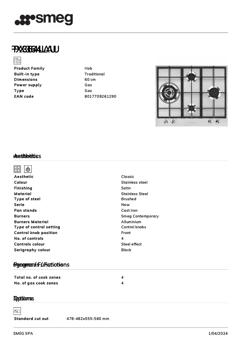 Imagen de la primera página del manual del dispositivo PX364