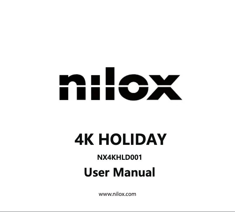 Página 1 del manual Manual de usuario Nilox 4K Holiday