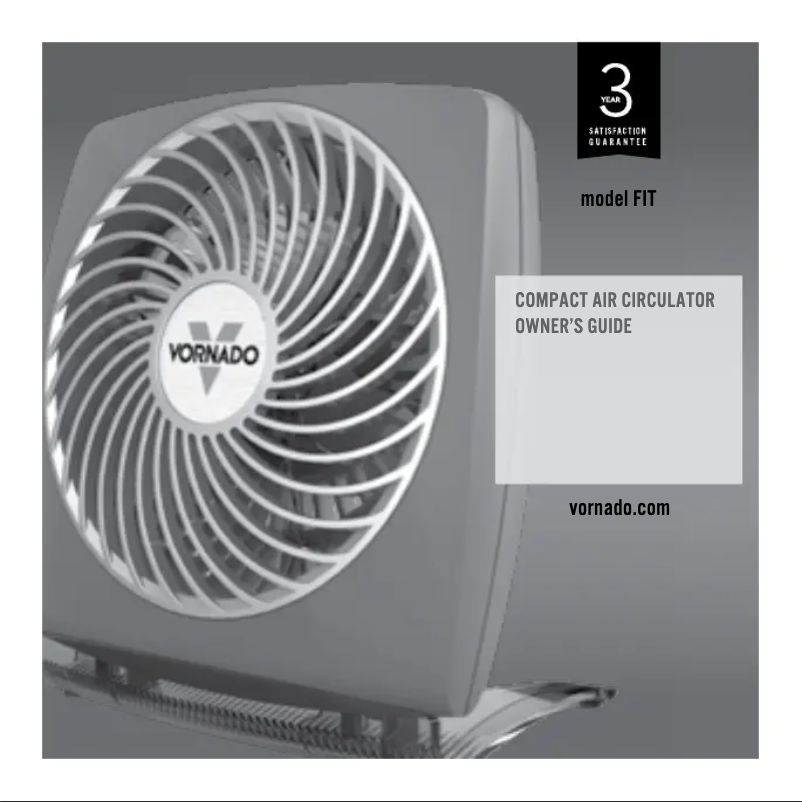 Página nº 1 - Manual de usuario Vornado FIT