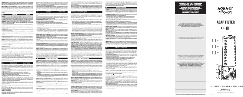 Imagen de la primera página del manual del dispositivo ASAP 300