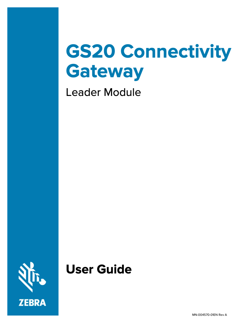 Página nº 1 - Manual de usuario Zebra GS20